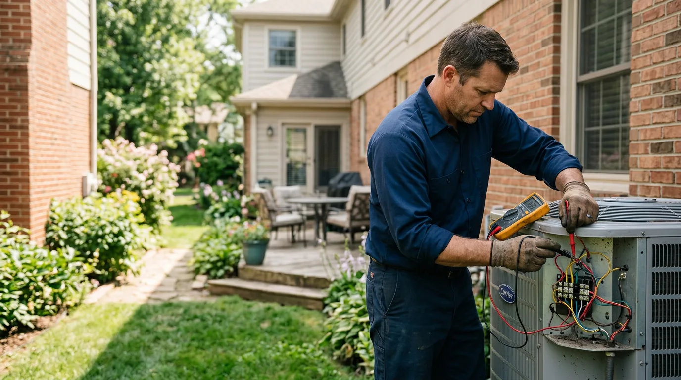 HVAC technician working near Eunice, NM